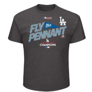 Los Angeles Dodgers Majestic 2017 National League Champions Locker Room T-Shirt